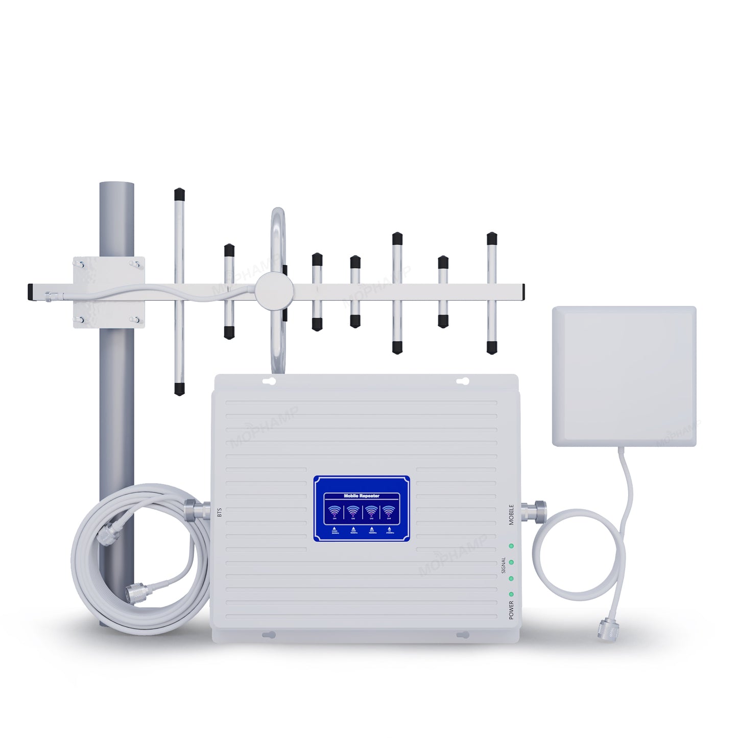 Quadband Cellular Signal Repeater Kit for 850/900/1800/2100MHz Band 5/Band 8/Band 1/Band 3