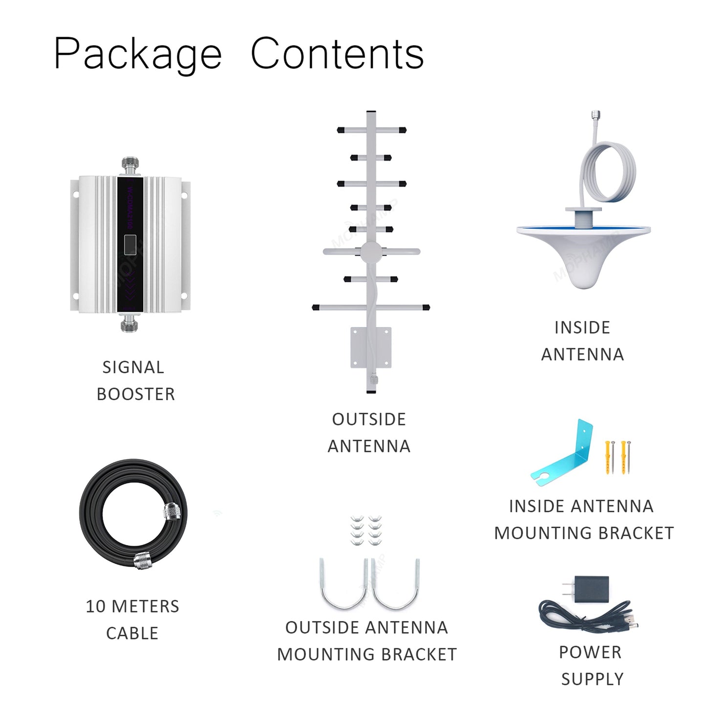 Cellular Signal Repeater 4G LTE 2600MHz Band 7 Complete Kit