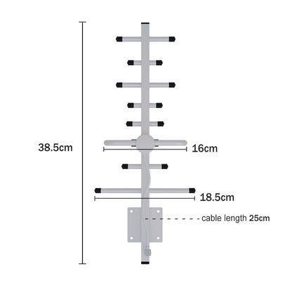 Quadband Cellular Signal Repeater Kit for 850/900/1800/2100MHz Band 5/Band 8/Band 1/Band 3